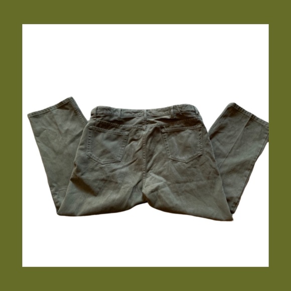 Lands’ End Olive Green Jeans - Picture 6 of 8